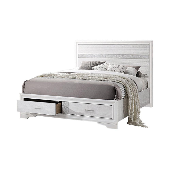 Miranda Queen 2-drawer Storage Bed White