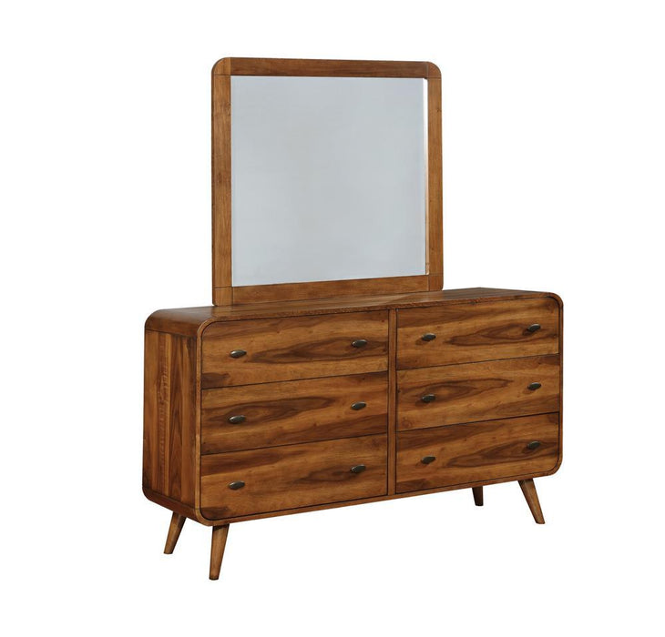 Robyn Rectangular Dresser Mirror Dark Walnut