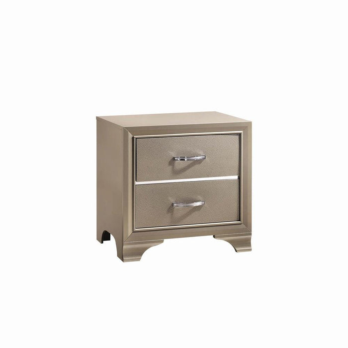 Beaumont 2-drawer Rectangular Nightstand Champagne