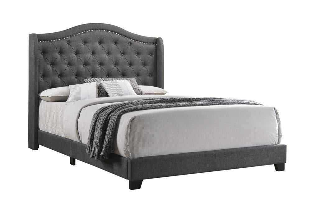 Sonoma Camel Back Queen Bed Grey