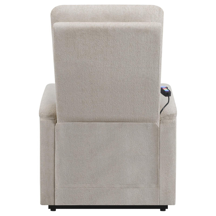 Henrietta Power Lift Recliner with Storage Pocket Beige