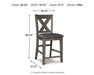 Caitbrook Counter Height Upholstered Bar Stool - Home Furniture And More (Brentwood, MD)