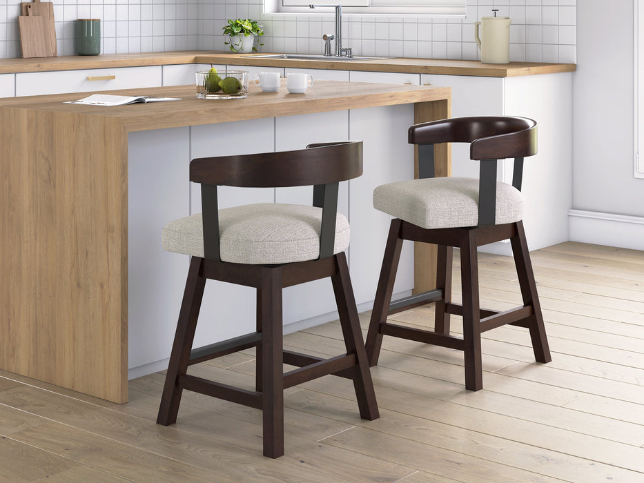 Haddigan Counter Height Barstool (Set of 2) - Home Furniture And More (Brentwood, MD)