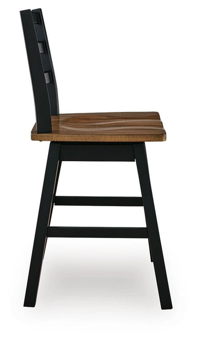 Wildenauer Counter Height Swivel Barstool - Home Furniture And More (Brentwood, MD)