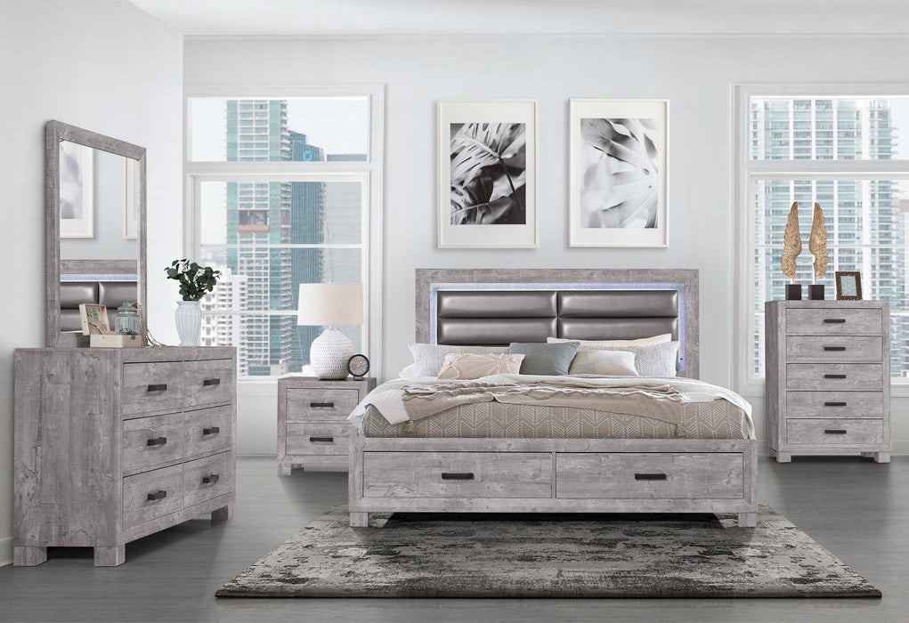 NOLAN GREY KING BED GROUP