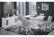 MONACO WHITE RECTANGULAR BAR TABLE + MONACO BS-N - Home Furniture And More (Brentwood, MD)