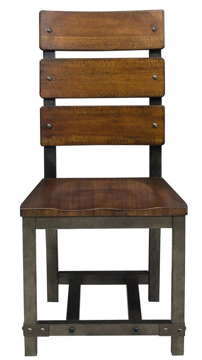 Holverson Side Chair in Rustic Brown (Set of 2)