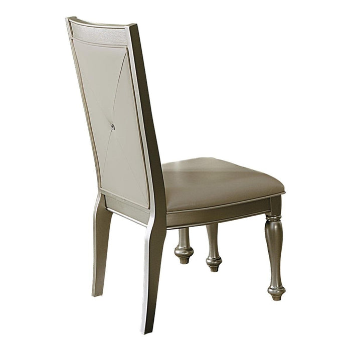 Celandine Side Chair in Silver (Set of 2)
