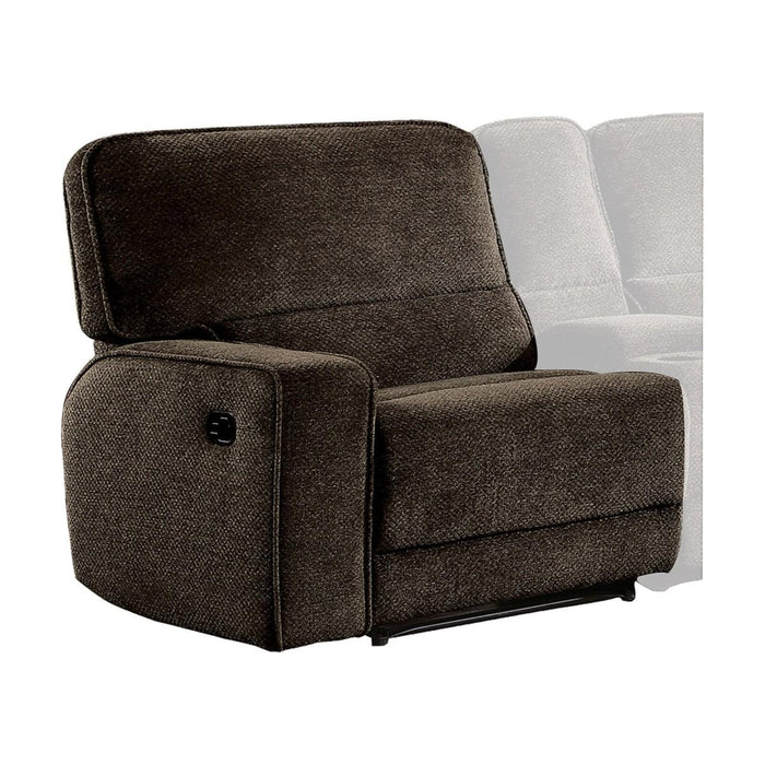 Shreveport Left Side Reclining Chair in Brown 8238-LR
