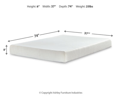 Chime 8 Inch Memory Foam Mattress in a Box - Home Furniture And More (Brentwood, MD)