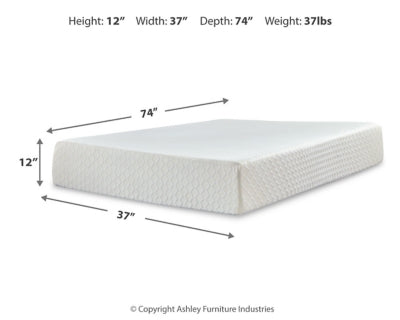 Chime 12 Inch Memory Foam Mattress in a Box - Home Furniture And More (Brentwood, MD)
