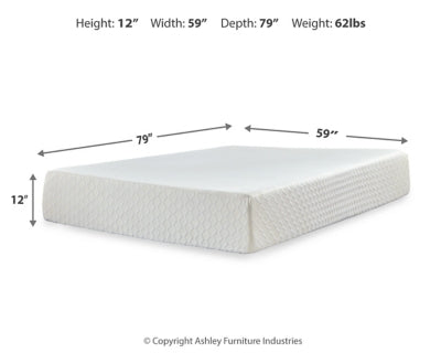 Chime 12 Inch Memory Foam Mattress in a Box - Home Furniture And More (Brentwood, MD)
