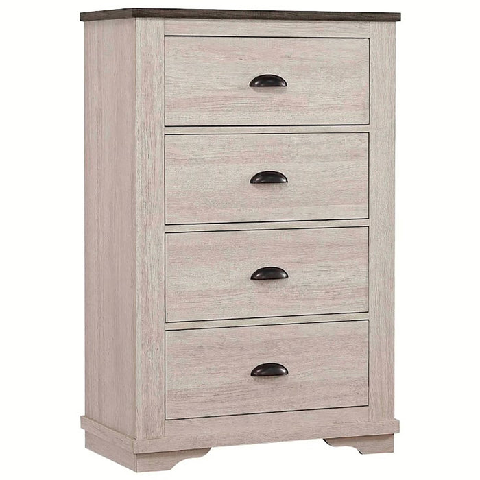 Crown Mark Furniture Coralee 5 Drawer Chest in White image
