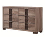 Crown Mark Furniture Rangley 6 Drawer Dresser in Brown image