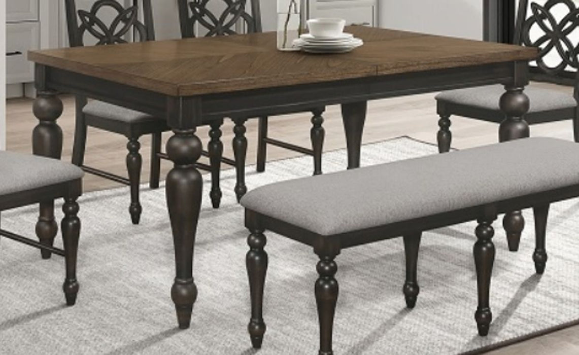 Crown Mark Furniture Hilara Dining Table in Dark Brown image